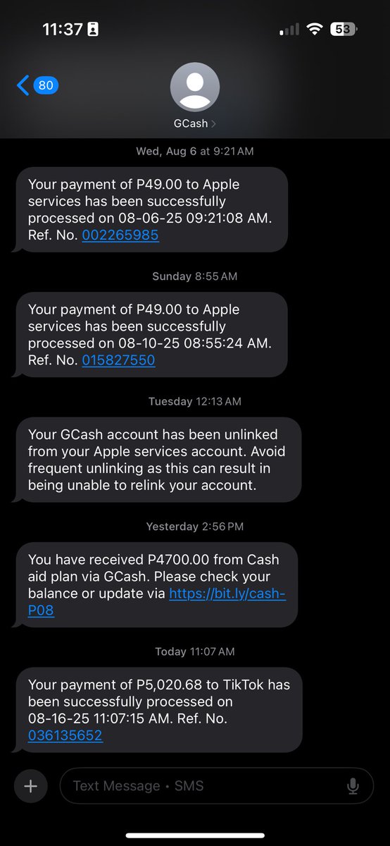 gutierrez1030's tweet photo. @gcashofficial Bakit ganito di naman nakalink ang account ko sa tiktok at walang abiso sakin na magdeduct https://t.co/JLcgYWFrrL