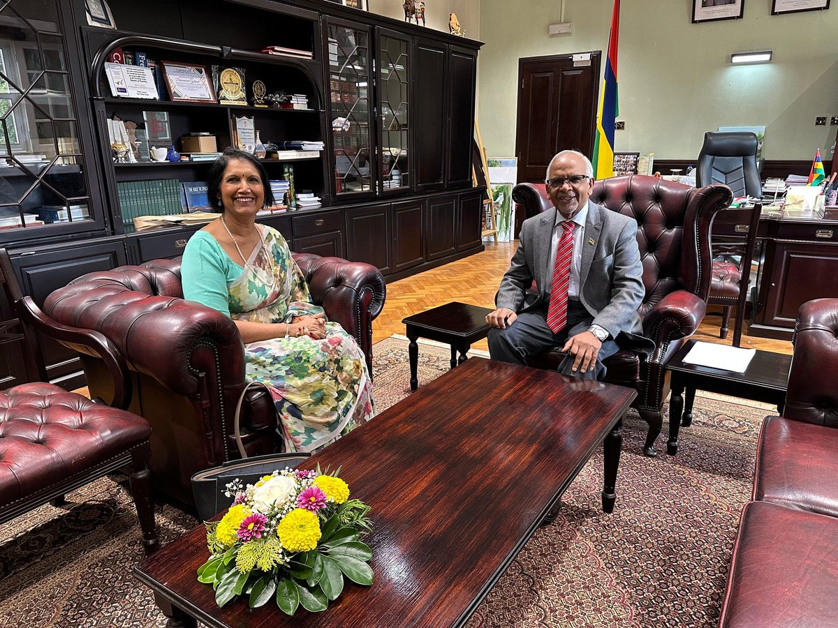 H.E. Dharambeer Gokhool tweet media