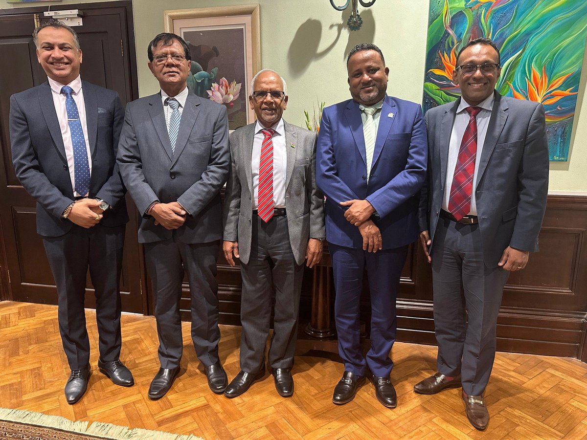 H.E. Dharambeer Gokhool tweet media