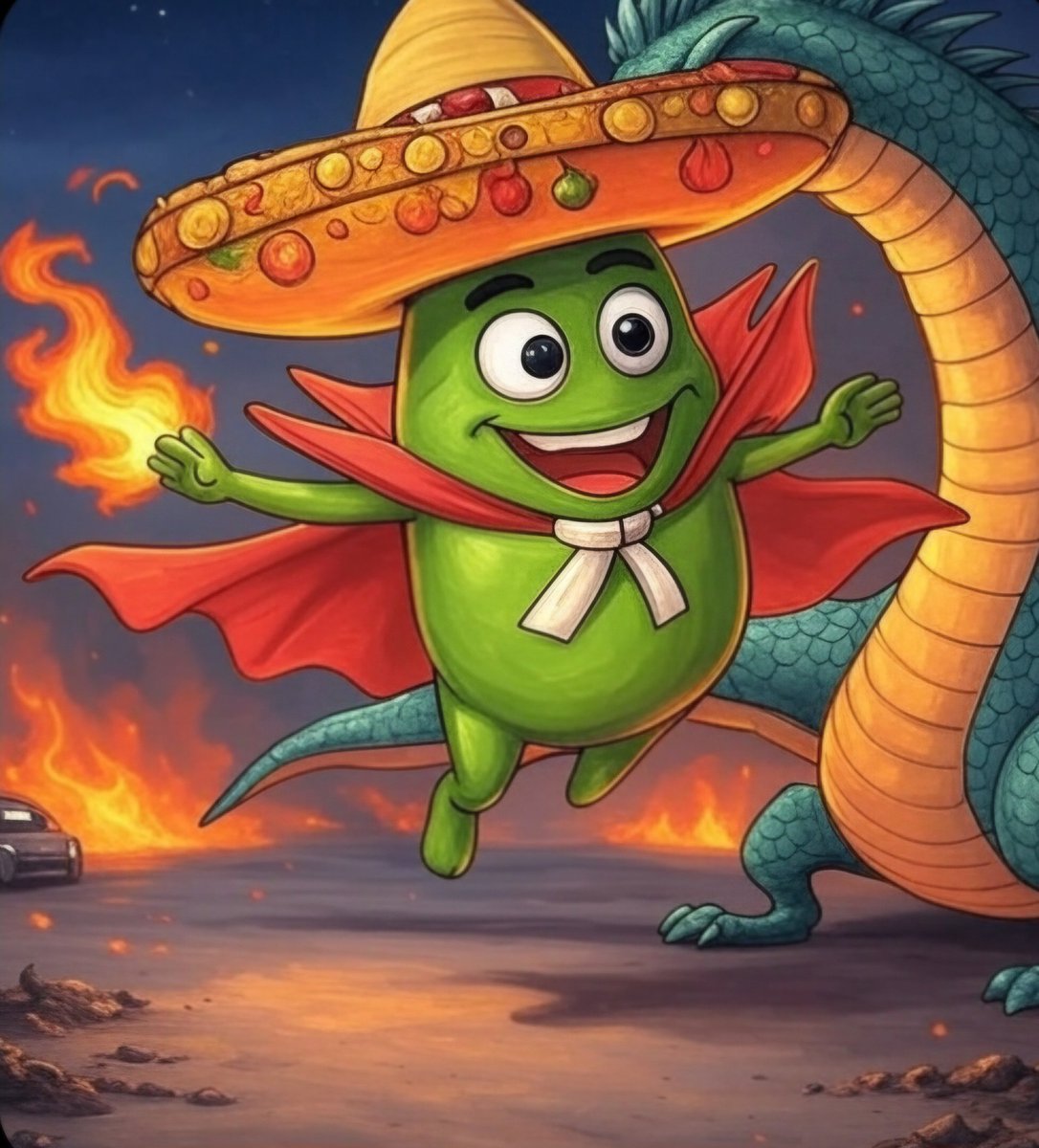 Double0skysThe's tweet photo. The market might be burning down but Mr Mexican Jumping Bean still has hops. Jumpers let's go! https://t.co/WaPoEQgeW3