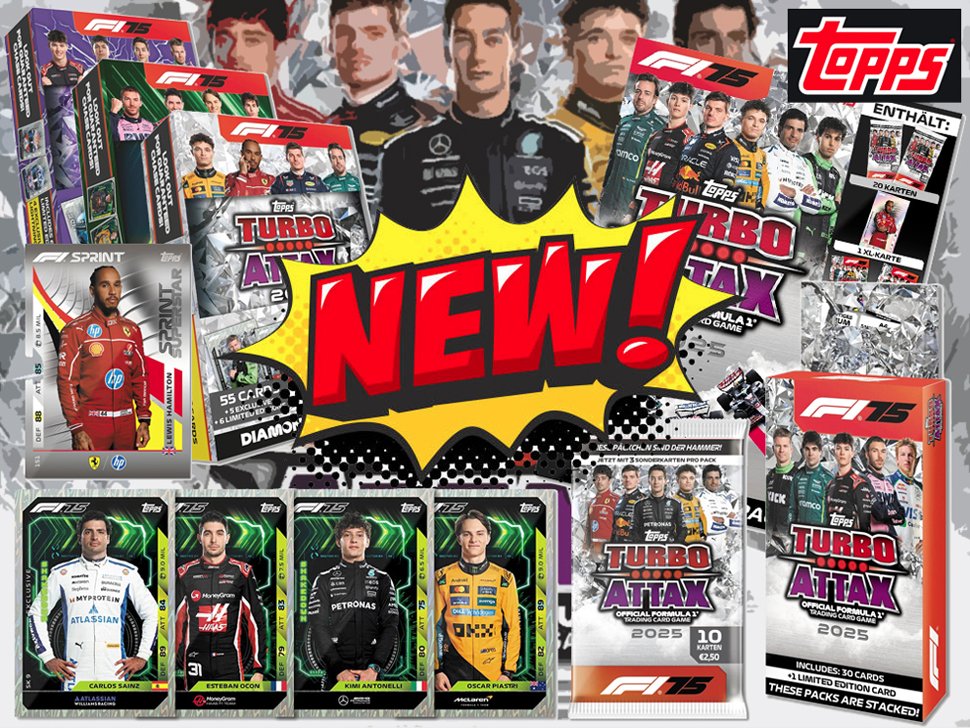 🔥F1 トレーディングカード🔥 TOPPS TURBO ATTAX 2025年仕様☺ 名古屋