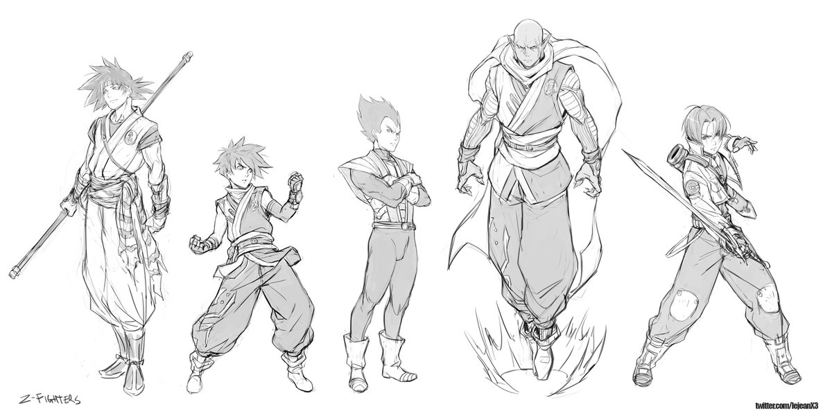 LeJeanX3's tweet photo. Throwback Dragon Ball redesigns https://t.co/pKtolr7DG0