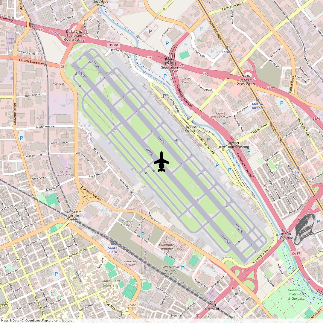 Flew from San Jose, California, US to San Jose, California, US 24 hours ago.
Apx. flt. time 5 Mins.