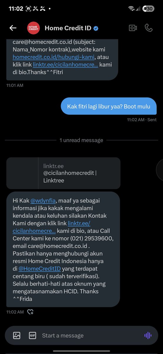 wdynfia's tweet photo. @homecreditid ini kak fitri dan kak frida lagi libur 17an yaa. Boot mulu yang jawab https://t.co/ii2Qso0OGM