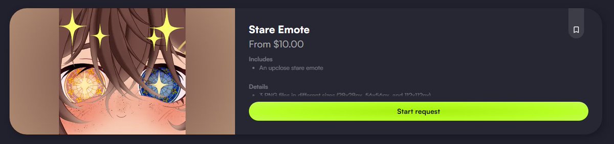 TheShyDraws's tweet photo. Opened up the c0mms for the Stare Emote :3 https://t.co/l0AtAb3vfS