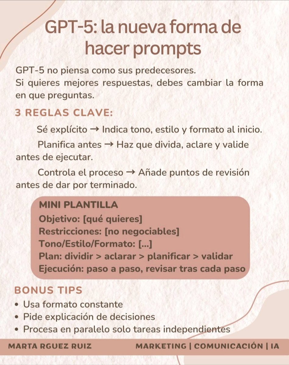 GPT-5: La nueva forma de hacer Prompts. 👇
