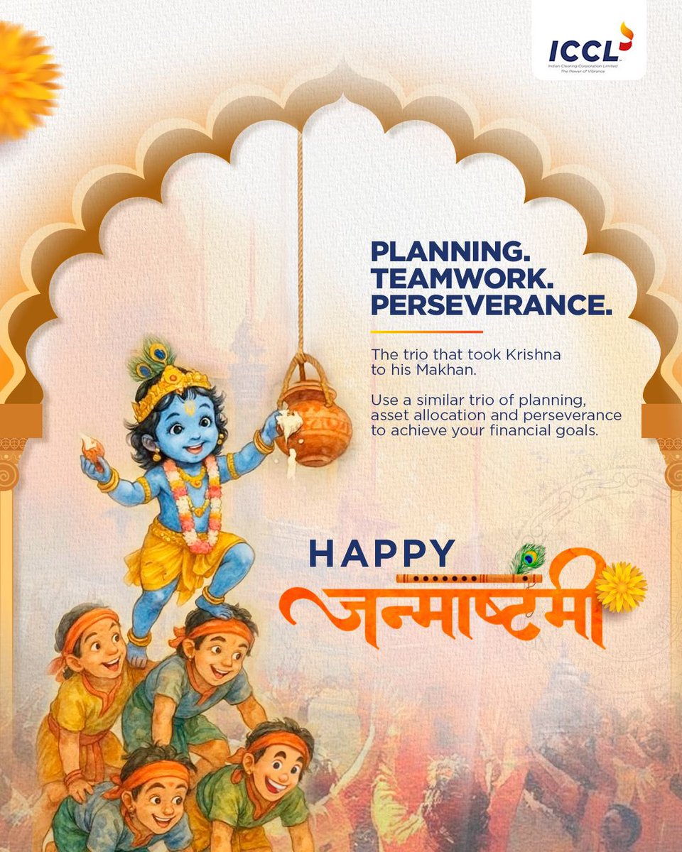 ICCL_India's tweet photo. This Janmashtami, we celebrate the teamwork and determination that make every goal possible.

Happy Janmashtami from ICCL!!

#HappyJanmashtami #Janmashtami2025 #ICCL #bseltd https://t.co/fQplBCp6Yz