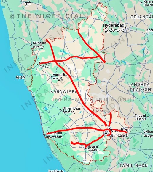 Infra News India (INI) (@theiniofficial) on Twitter photo ๐๐ฎ๐ ๐ฎ๐ฌ๐ญ ๐๐๐๐ ๐ฎ๐ฉ๐๐๐ญ๐ ๐จ๐ ๐ฎ๐ฉ๐๐จ๐ฆ๐ข๐ง๐ ๐ ๐ซ๐๐๐ง๐๐ข๐๐ฅ๐ ๐๐๐๐๐ฌ๐ฌ-๐๐จ๐ง๐ญ๐ซ๐จ๐ฅ๐ฅ๐๐ ๐๐ฑ๐ฉ๐ซ๐๐ฌ๐ฌ๐ฐ๐๐ฒ๐ฌ ๐ข๐ง ๐๐๐ซ๐ง๐๐ญ๐๐ค๐:
1. ๐ฃ๏ธ Bengaluru-Mysuru Expressway (NHAI) - 119 Km - 6 Lane - Operational.
2. ๐ฃ๏ธ Surat-Chennai Expressway (Karnataka ๐๐ฎ๐ ๐ฎ๐ฌ๐ญ ๐๐๐๐ ๐ฎ๐ฉ๐๐๐ญ๐ ๐จ๐ ๐ฎ๐ฉ๐๐จ๐ฆ๐ข๐ง๐ ๐ ๐ซ๐๐๐ง๐๐ข๐๐ฅ๐ ๐๐๐๐๐ฌ๐ฌ-๐๐จ๐ง๐ญ๐ซ๐จ๐ฅ๐ฅ๐๐ ๐๐ฑ๐ฉ๐ซ๐๐ฌ๐ฌ๐ฐ๐๐ฒ๐ฌ ๐ข๐ง ๐๐๐ซ๐ง๐๐ญ๐๐ค๐:
1. ๐ฃ๏ธ Bengaluru-Mysuru Expressway (NHAI) - 119 Km - 6 Lane - Operational.
2. ๐ฃ๏ธ Surat-Chennai Expressway (Karnataka