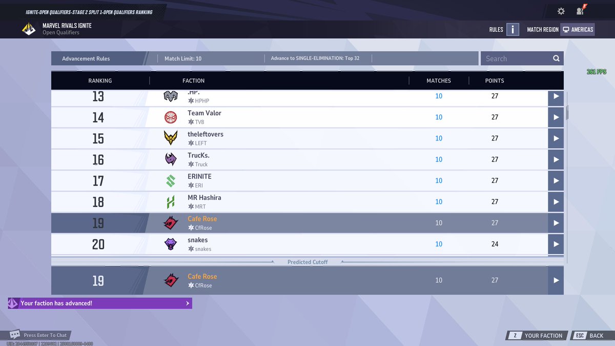 qualed for semis marvel rivals ignite cup S3.5