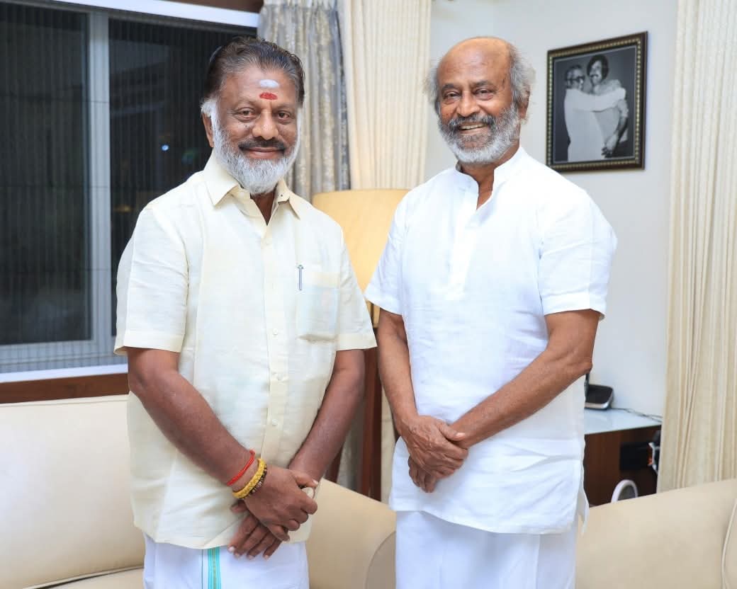 O Panneerselvam (@officeofops) on Twitter photo 1975 ஆம் ஆண்டு வெளிவந்த ‘அபூர்வ ராகங்கள்’ திரைப்படத்தில் அறிமுகமாகி தற்போது வெளியாகியுள்ள ‘கூலி’ திரைப்படம் வரை 170-க்கும் மேற்பட்ட திரைப்படங்களில் நடித்து ஐம்பதாண்டு காலம் திரையுலகில் கொடிகட்டி பறந்து கொண்டிருக்கின்ற எனது இனிய நண்பர் சூப்பர் ஸ்டார் ரஜினிகாந்த் <a href="/rajinikanth/">Rajinikanth</a> 1975 ஆம் ஆண்டு வெளிவந்த ‘அபூர்வ ராகங்கள்’ திரைப்படத்தில் அறிமுகமாகி தற்போது வெளியாகியுள்ள ‘கூலி’ திரைப்படம் வரை 170-க்கும் மேற்பட்ட திரைப்படங்களில் நடித்து ஐம்பதாண்டு காலம் திரையுலகில் கொடிகட்டி பறந்து கொண்டிருக்கின்ற எனது இனிய நண்பர் சூப்பர் ஸ்டார் ரஜினிகாந்த் <a href="/rajinikanth/">Rajinikanth</a>