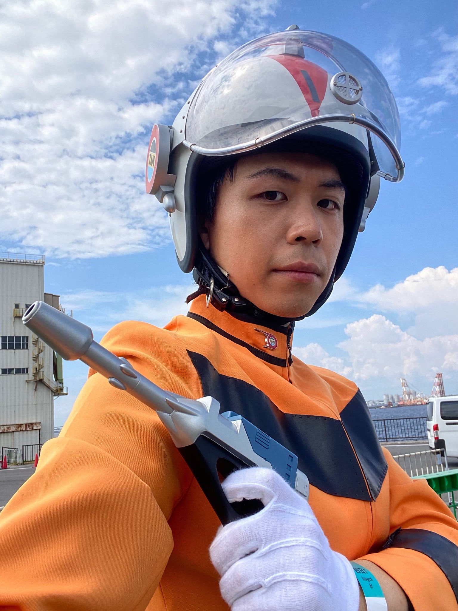 ウルトラマンジャック MAT隊 ヘルメット コスプレ用1:1完成品 1/1 MAT隊員ヘルメットNo.6 郷秀樹 準備完了 | ステルス田中雷工房