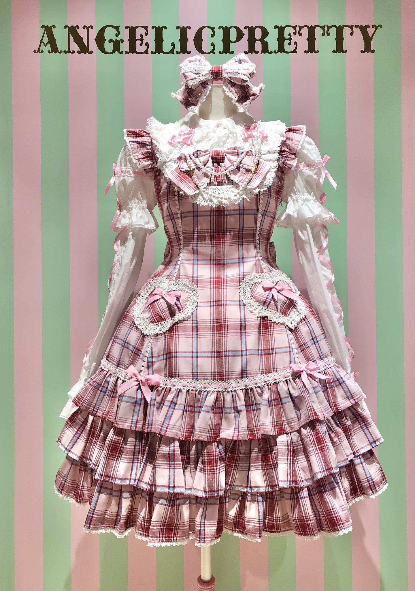 Angelic Pretty Prettyくるりんカチューシャ（タータン） 商品詳細ページ