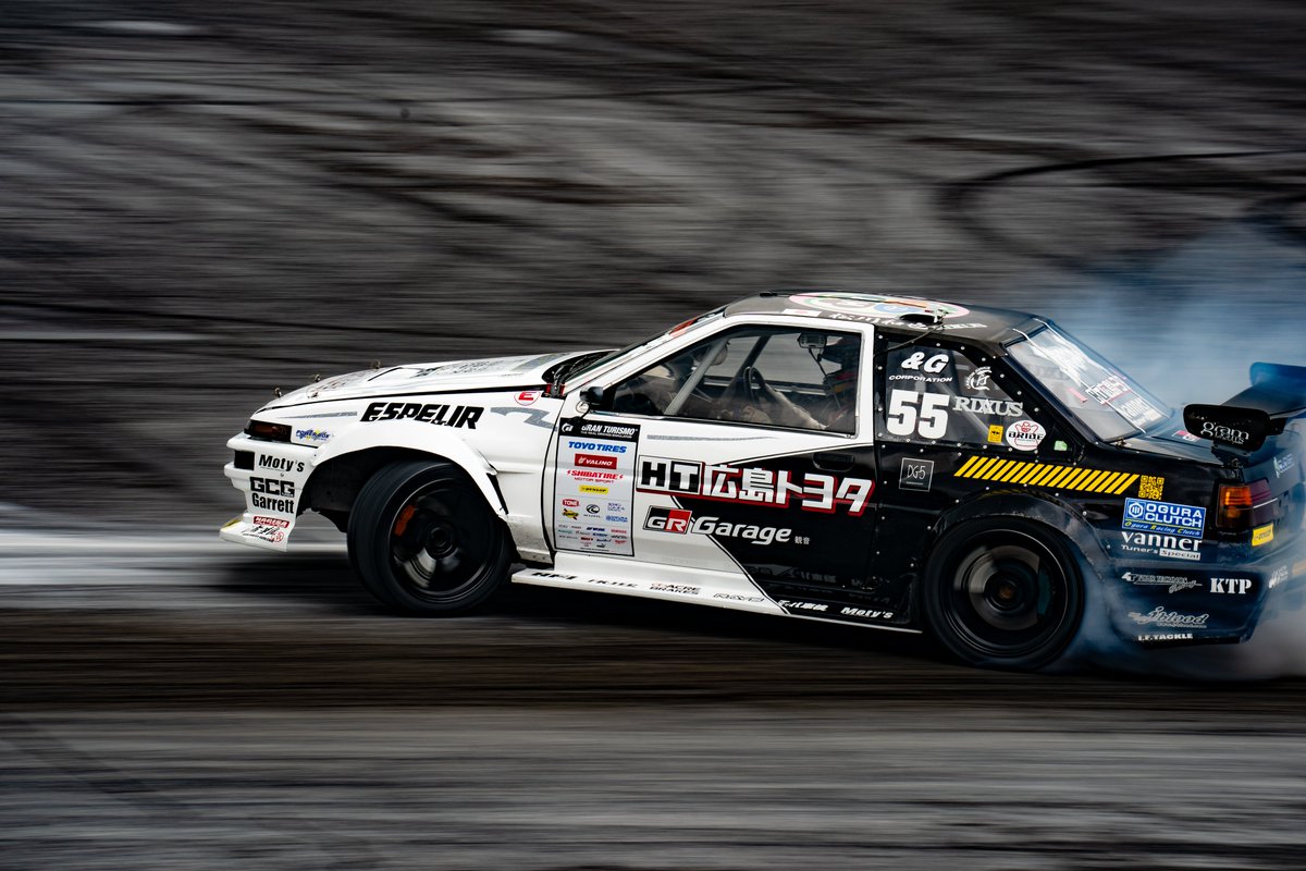0taiyaki0's tweet photo. 2025 D1 GRAND PRIX Rd.2 OKUIBUKI
広島トヨタ team DROO-P HT・DUNLOP・85&86
#松川和也 選手
#石川隼也 選手
AE85スゲー( ゚д゚)!!
#D1GP #広島トヨタ #DROOP #ドルーピー
#AE85 #GR86 https://t.co/16awHunydV