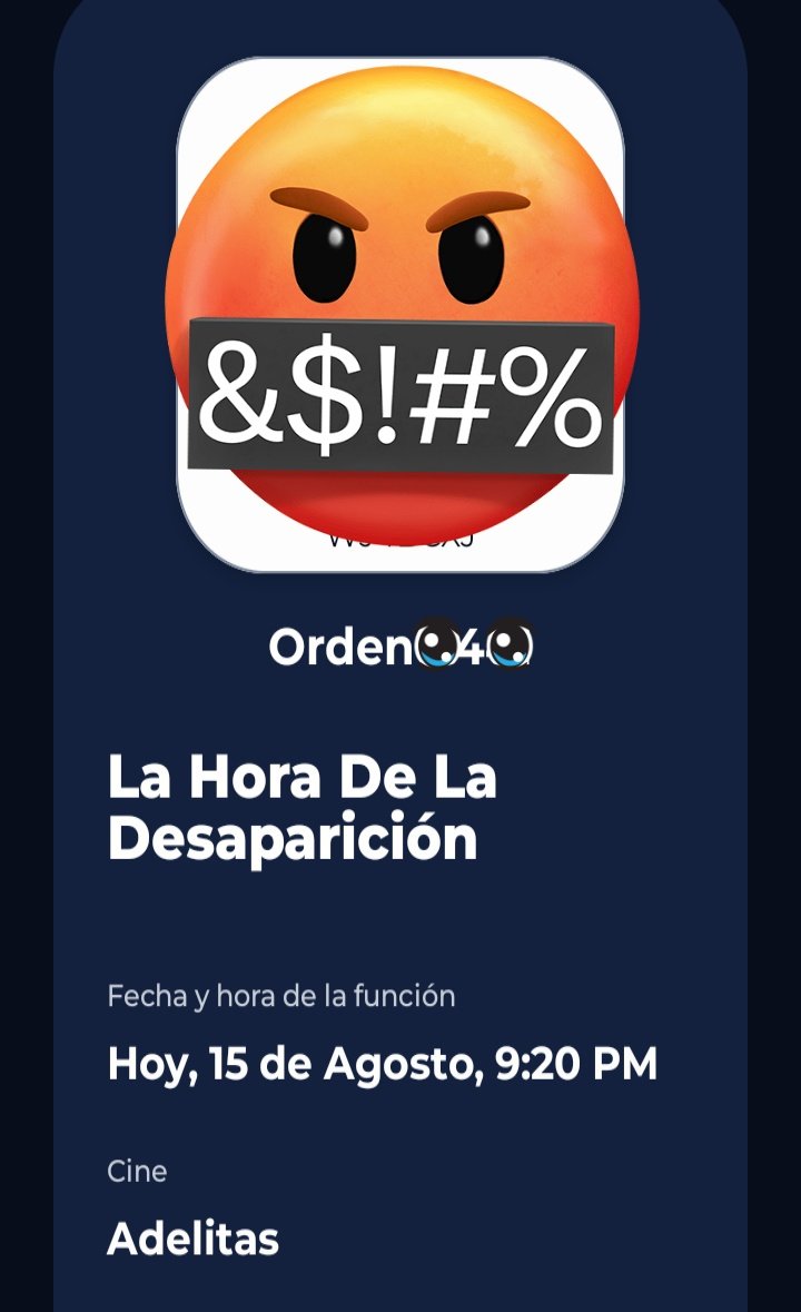 mando_7's tweet image. Pésimo Cinépolis Adelitas ❌ no pude ver la película.