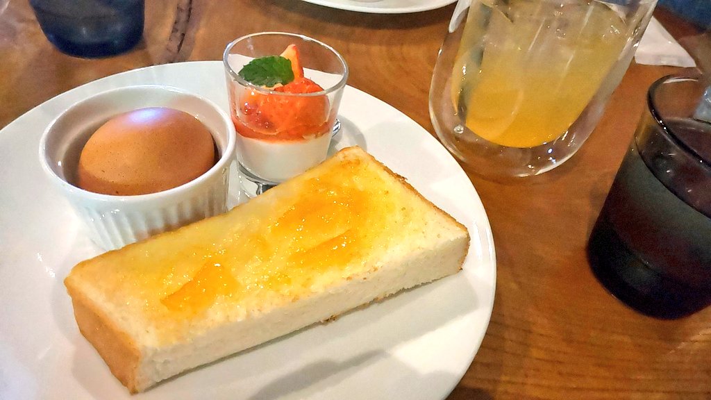 aworksnet's tweet image. 今日は岐阜市の「かやぶき日記」でモーニングしました♪