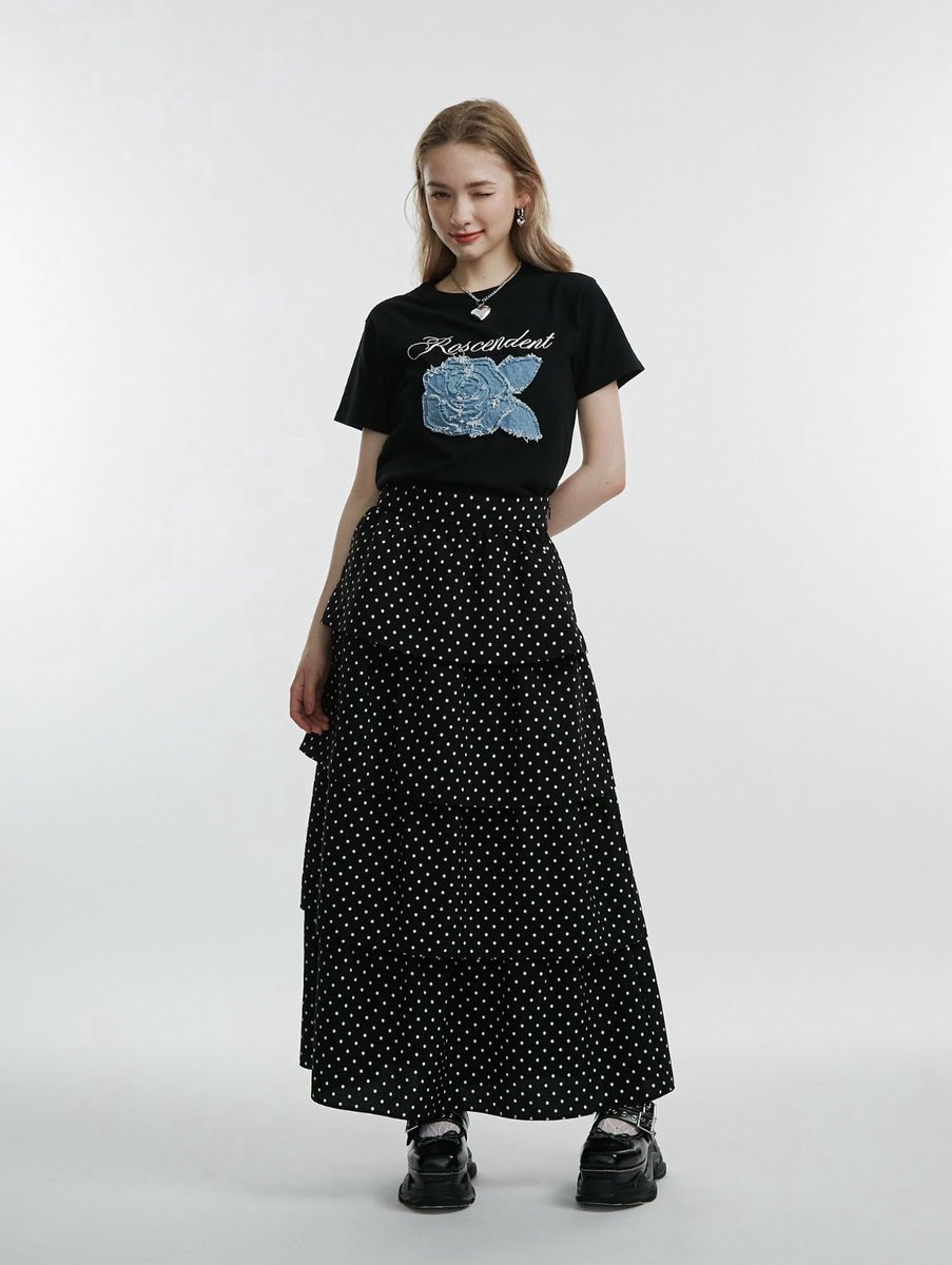 jt_nagoya's tweet photo. 🎠NEW ARRIVAL🎠

パターンティアードロングスカート
BRN/BLK
¥9,900 tax in

今シーズンイチオシのティアードロングスカート🥨
動きのあるフリルのボリューム感が春夏のスタイリングを華やかにアップデートします🌸

 #jouetie  #名古屋パルコ 

🍒店舗通販
☎052-2422-5633 https://t.co/CW320jLNY0