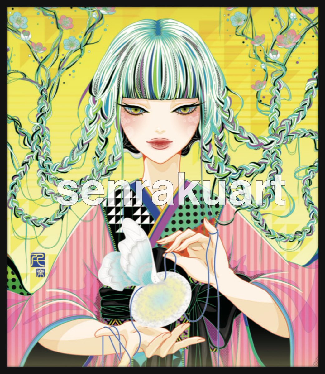 senrakuart's tweet image. 🌸個展6日目スタートしております🌸

出展作品全てが観れるのは明日までとなります。
今回で見納めの作品もございますのでお時間が有りましたら是非ご高覧下さいませ🙇‍♀️✨

『紡ぐ』
2025年制作
生きるということは糸を編む様に…

#アモーレ銀座ギャラリー
#ミ・アモーレgallery
#千楽　#個展　#創作