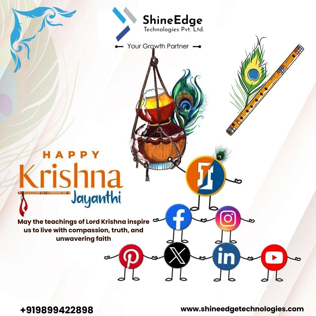 ✨🌸🙏 #ShineEdgeTechnologies 🙏🌸✨
wishes you all a Very Happy #KrishnaJanmashtami ! 🎉💫

🌼🪔 Happy Krishna Janmashtami! 🪔🌼
.
.
.
Visit: shineedgetechnologies.com
Call Us : +91-9899422898
.
.
.

#HappyJanmashtami #KrishnaJanmashtami #ShreeKrishna #RadheKrishna