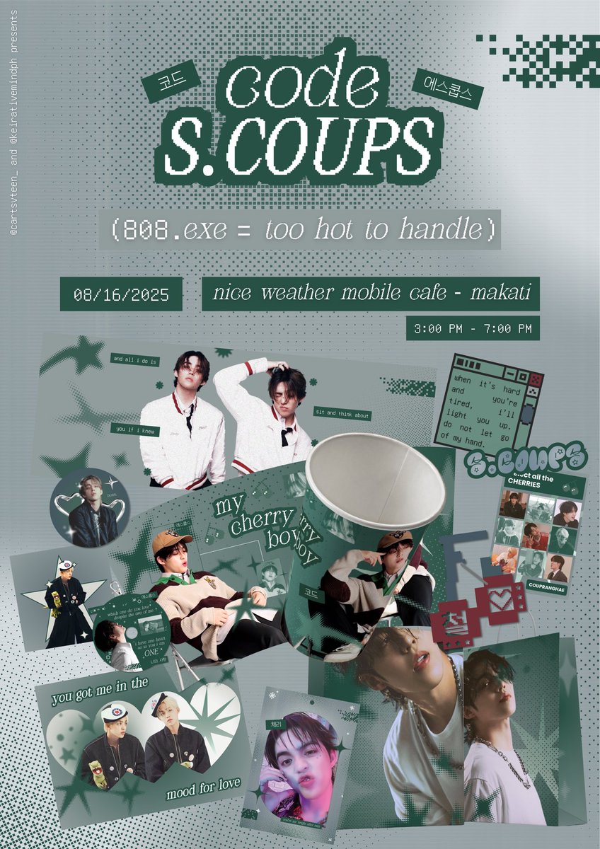 matchacheol's tweet photo. Checkpoints? Saved. 👾
Loot? Collected. 🥇
The fun? Starts right here! ❤️🔥
@cartsvteen_ and @keirativemindph proudly presents: code:S.COUPS 💚
🗓️August 16, 2025 (Saturday)
📍@Ambive95
⏰3:00 – 7:00 PM
P.S. You can register for walk-in slots! See you later at #codeSCOUPS! ⭐️ https://t.co/fIH39PyQrk