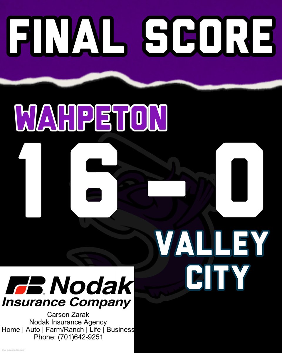 Wahpeton Wahppers (@wahppers) on Twitter photo The Wahppers beat the <a href="/VCSaints/">Valley City Saints</a> 16-0 in round one of the AA state tournament!
Wahppers play the <a href="/CatfishBallClub/">Cass County Catfish</a> tomorrow at 5pm at Jack Brown Stadium in Jamestown, ND! The Wahppers beat the <a href="/VCSaints/">Valley City Saints</a> 16-0 in round one of the AA state tournament!
Wahppers play the <a href="/CatfishBallClub/">Cass County Catfish</a> tomorrow at 5pm at Jack Brown Stadium in Jamestown, ND!
