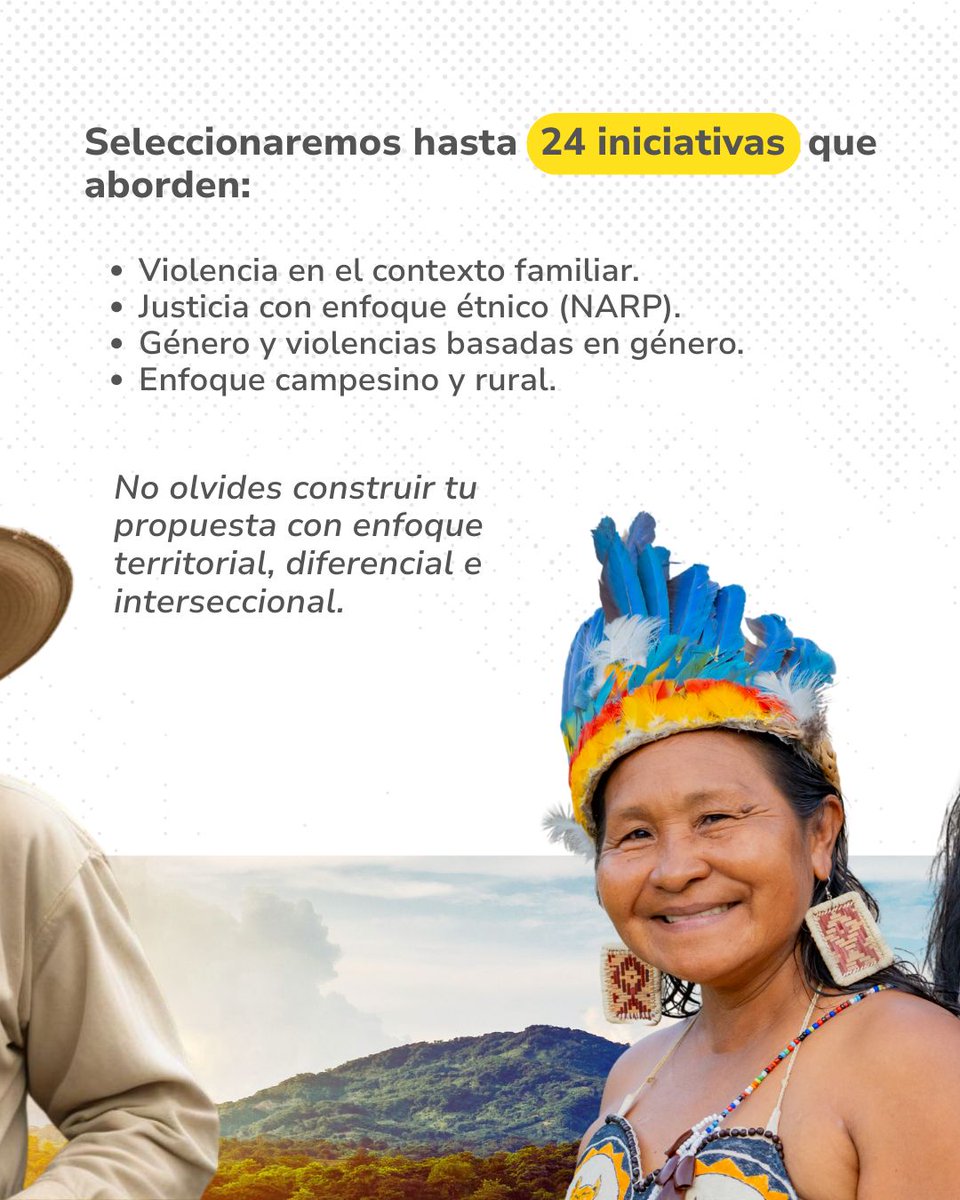 MinjusticiaCo's tweet photo. 🚀 Si trabajas por los derechos y el acceso a la justicia en tu comunidad, esta es tu oportunidad.

Con los Laboratorios de Innovación de Acceso a la Justicia podrás crear soluciones reales, sostenibles y con impacto local usando metodologías participativas y enfoque diferencial. https://t.co/148GqgH5VC