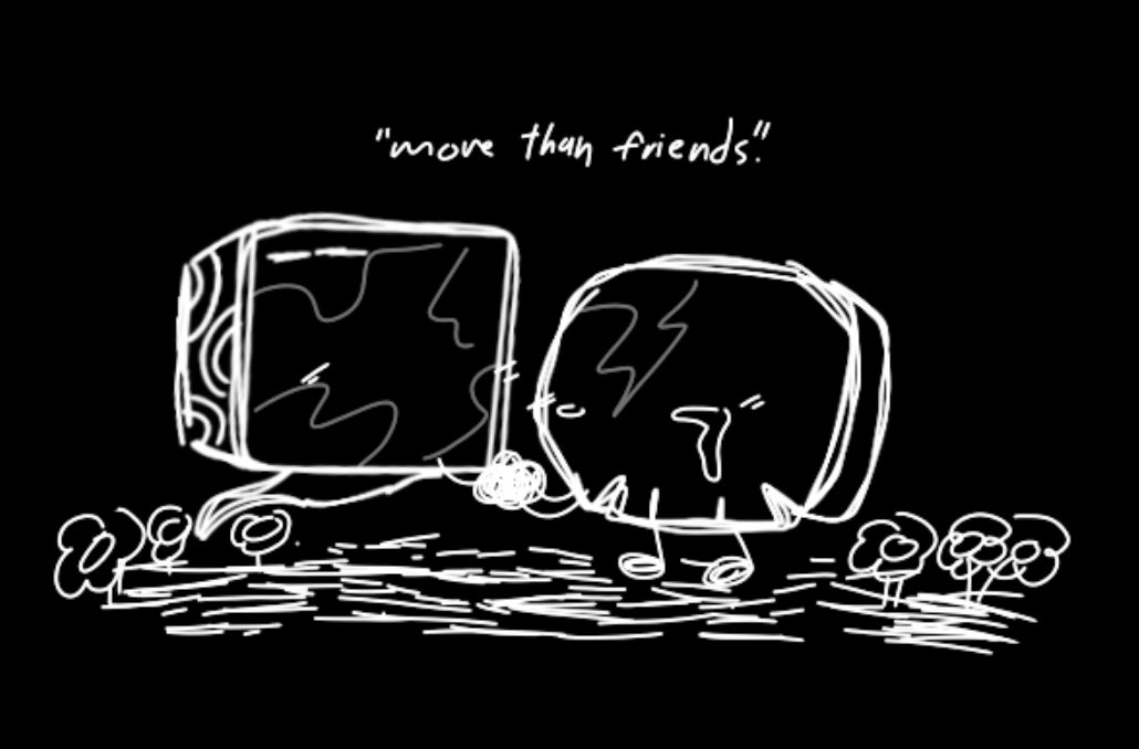 sixerinxy's tweet photo. "..more..than friends.." // #skullputer #tdos angst https://t.co/C3gzBwTDLR
