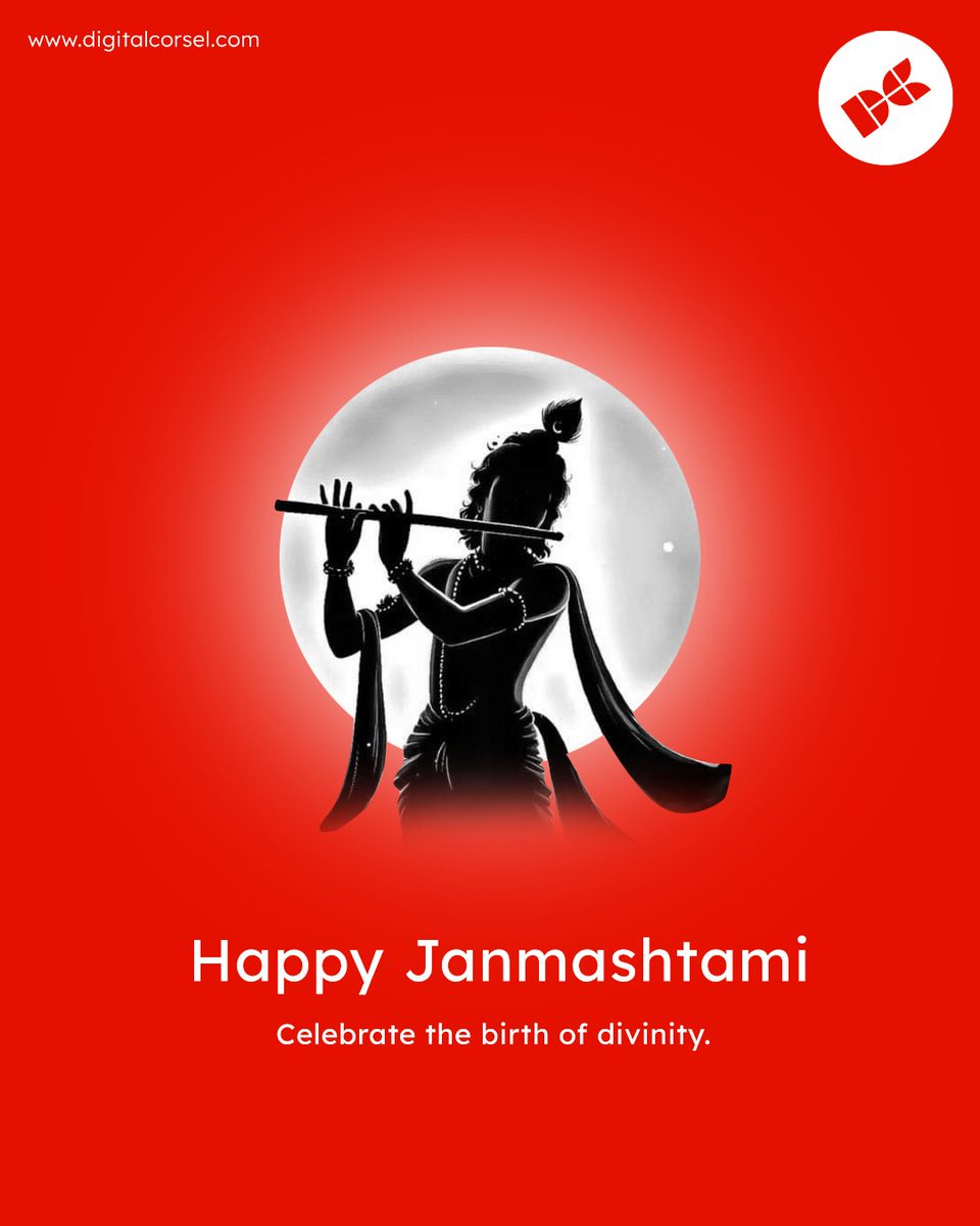 Digital_Corsel's tweet photo. 🌙✨ On this sacred day of Janmashtami, let’s celebrate the birth of divinity and embrace peace, love, and happiness. 🙏💫
 Happy Janmashtami! 💫

#DigitalCorsel #DC #Aug16 #HappyJanmashtami #Janmashtami2025 #DivineBlessings #FestivalOfJoy #KrishnaJanmashtami https://t.co/h9Q5vN4f4Q