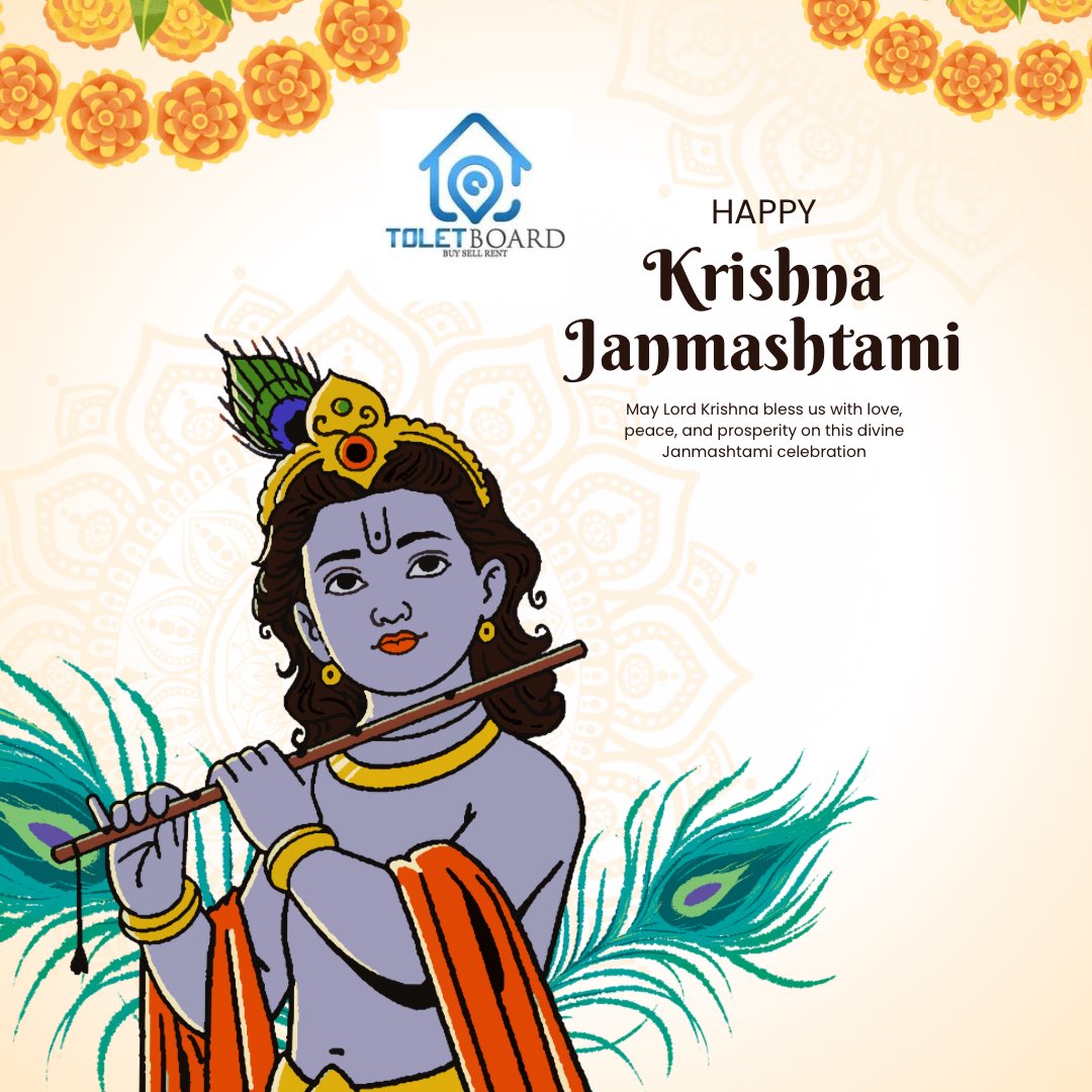 toletboard's tweet photo. May Krishna’s love bring peace, joy, and meaning to your life today and always. Happy Janmashtami! https://t.co/bEv3eqVmja