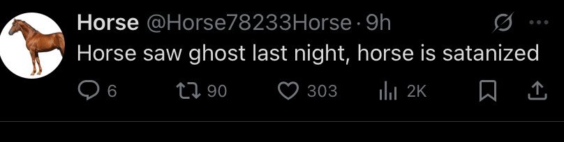 Lot of strange people in my stable suddenly