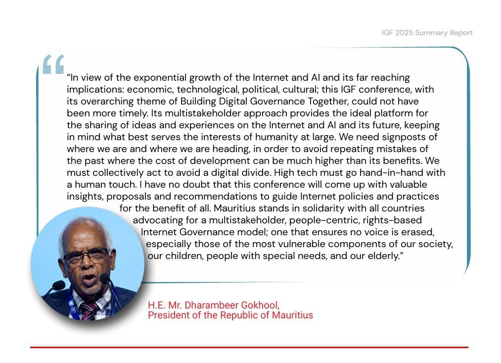 H.E. Dharambeer Gokhool tweet media