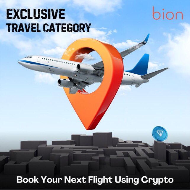 idbasseyz's tweet photo. What is your plans for the weekend trip, Bion has made it easier for everyone book your flight with your crypto tokens: bitcoin, etherium or $Ton and get rewarded instantly with a cash back.
Click here: https://t.co/uTK44LMaeS
#bion_app #rewards #web3shopping #cryptoback https://t.co/hOij0KMemO