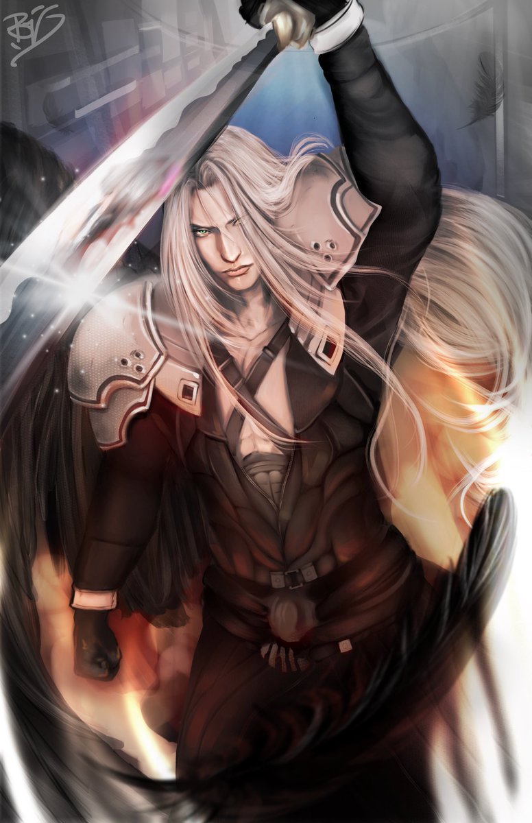 mxmoqq's tweet photo. I forgot to post him here 🤫 #Sephiroth #FinalFantasy #FinalFantasyVII #Sephirothfanart https://t.co/xOSnodLack