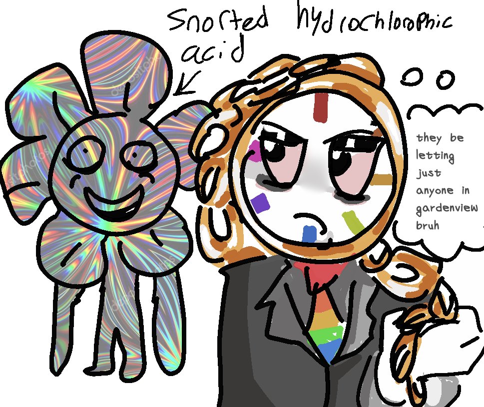 spookysplats's tweet photo. dandy is me after I beat my first dyle floor i was seriously delirious 
#dandysworld #dyledandysworld 🌈 https://t.co/qEuwMflbH4