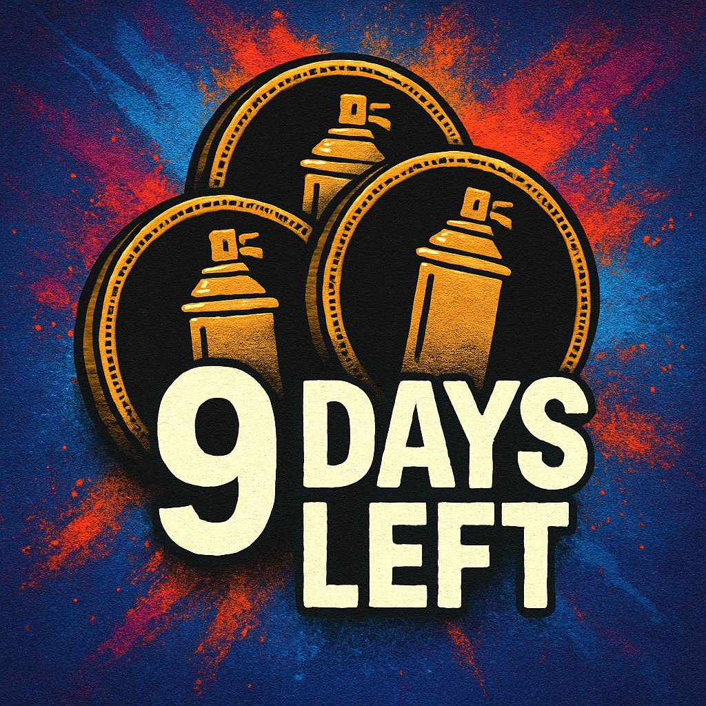 🚀🔥 9 DAYS LEFT 🔥🚀

The $STWL Presale is almost here.
🎨 Graffiti. 🐸 The Frog. 🐕 The Dog. 💰 The Coin.
Street Art meets Crypto — don’t miss the revolution.

#STWL #Crypto #Presale #StreetArt