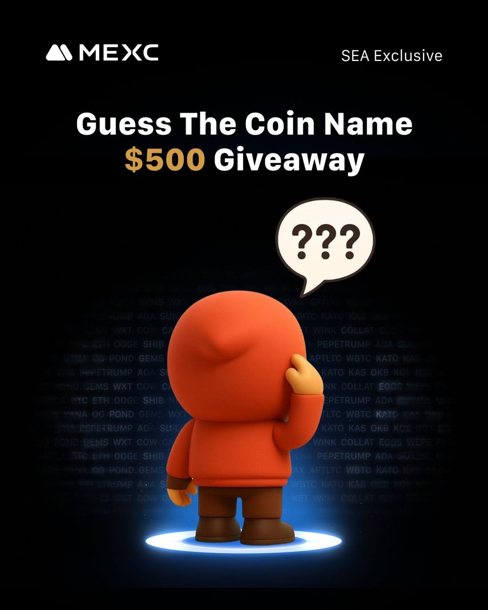 MEXC Philippines (@mexc_filipino) on Twitter photo ❗️Guess this coin name❗️
🐵See image and guess the coin🐵
✅Reward: 💵500 USDT (50 USDT * 10 people)
✔️How to join
1️⃣Follow X <a href="/MEXC_Filipino/">🇵🇭 MEXC Philippines</a>
2️⃣Retweet & Tag 3 Friends
3️⃣Write coin name on comment & Write MEXC UID
Event date : 08/15~08/22
Register on MEXC: ❗️Guess this coin name❗️
🐵See image and guess the coin🐵
✅Reward: 💵500 USDT (50 USDT * 10 people)
✔️How to join
1️⃣Follow X <a href="/MEXC_Filipino/">🇵🇭 MEXC Philippines</a>
2️⃣Retweet & Tag 3 Friends
3️⃣Write coin name on comment & Write MEXC UID
Event date : 08/15~08/22
Register on MEXC: