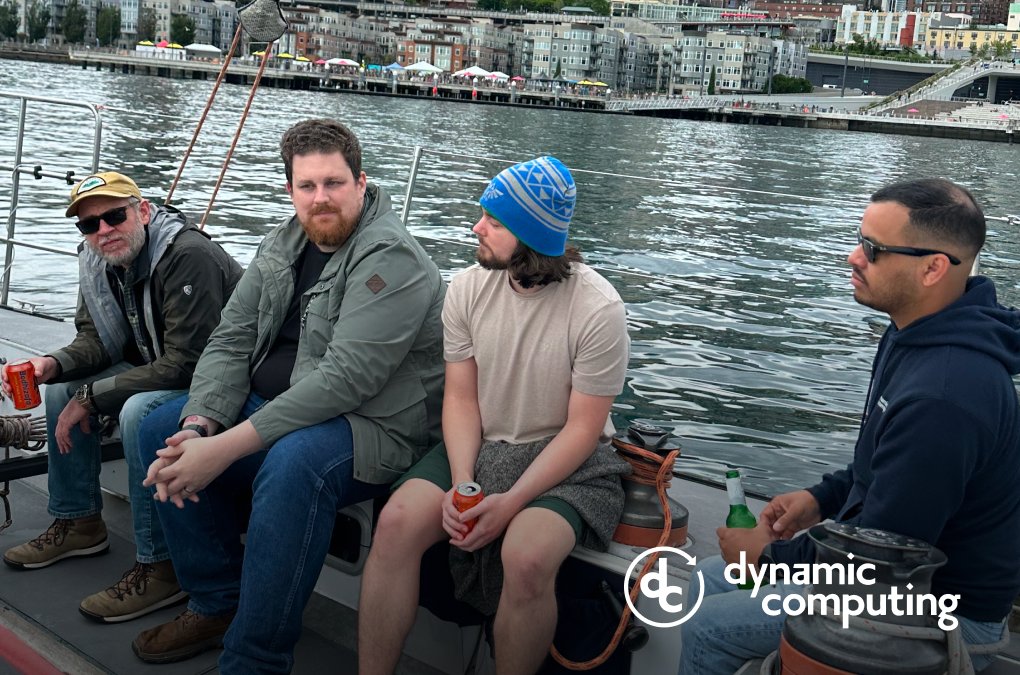DynComputing's tweet image. Summers in Seattle are fleeting, so we try to enjoy them while we can. Recently, we took team members out on a sailboat to cruise Puget Sound. Great fun, drinks, and conversations were had. It was the perfect way to unwind after a busy week.
#OfficeCulture #PugetSound