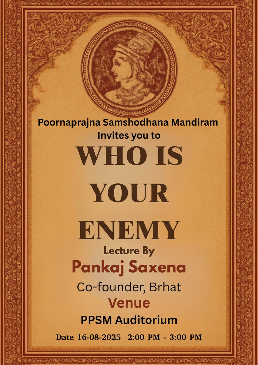 PPSMB's tweet image. Special Lecture Today at 2 PM 
@AcharyaVeeraNP2 @srinidhipyati