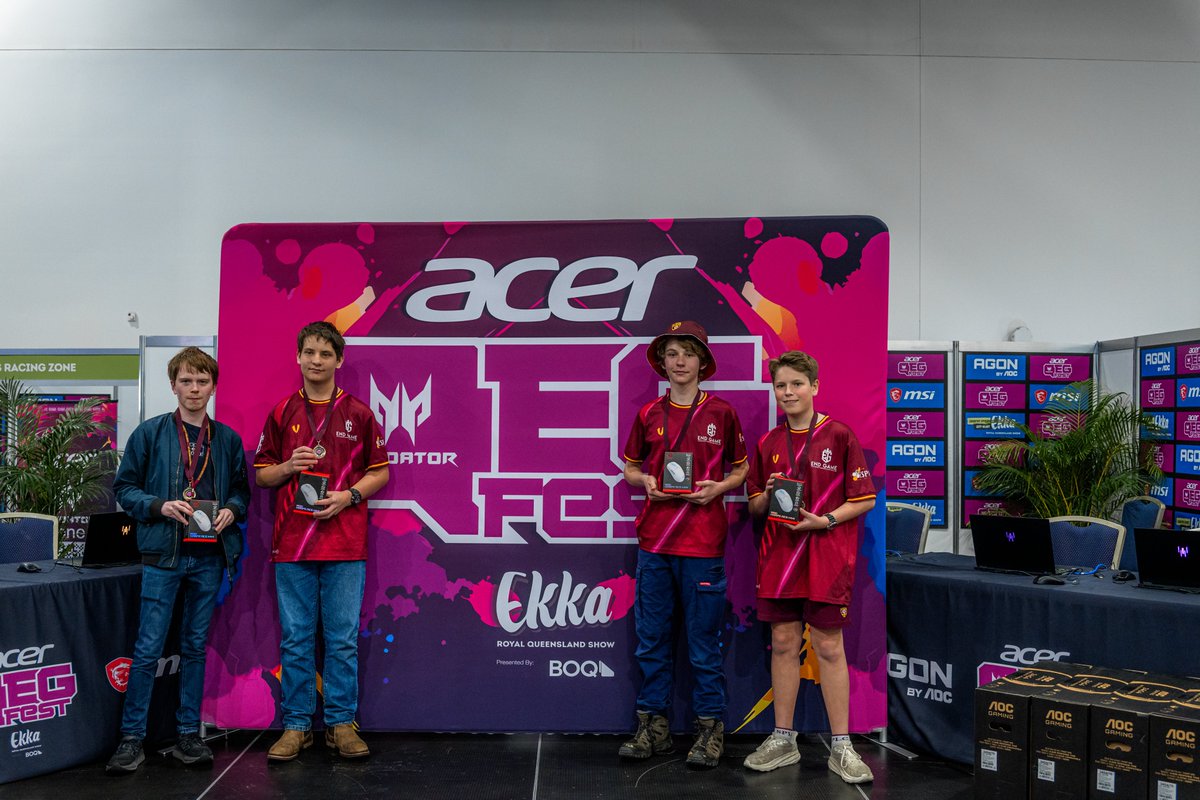 Congratulations to Forest Lake State High School, your <a href="/AcerANZ/">AcerANZ</a> Predator QEG Festival 2025 Queensland Champions for Farming Sim 22 🎉🏆

Forest Lake SHS were just too strong in the end defeating a gallant St Peters Lutheran College in the grand final! 🚜

Thankyou to our prize