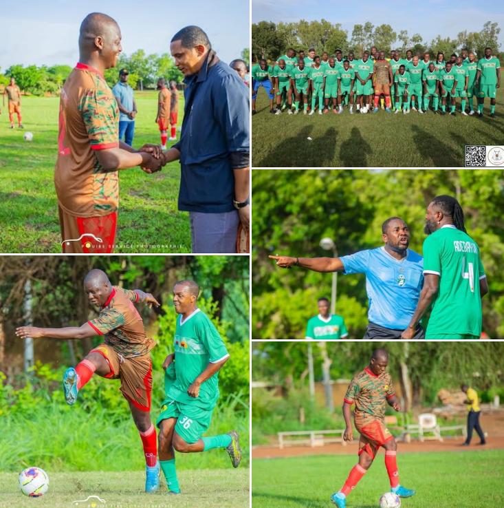 AfricanHub_'s tweet photo. African football legends teamed up with Burkina Faso's President, Captain Ibrahim TRAORÉ, for a friendly match to promote unity and sports development. 

The President's team, PreFaso, won 6-1, with Captain TRAORÉ scoring a hat-trick. Beyond the game, the event symbolized solidarity and support for the President's vision of a free and prosperous Africa. 

The football legends, including Rigobert SONG and Emmanuel ADEBAYOR, pledged their backing for Captain TRAORÉ's efforts to empower African youth and promote continental development through sports.
