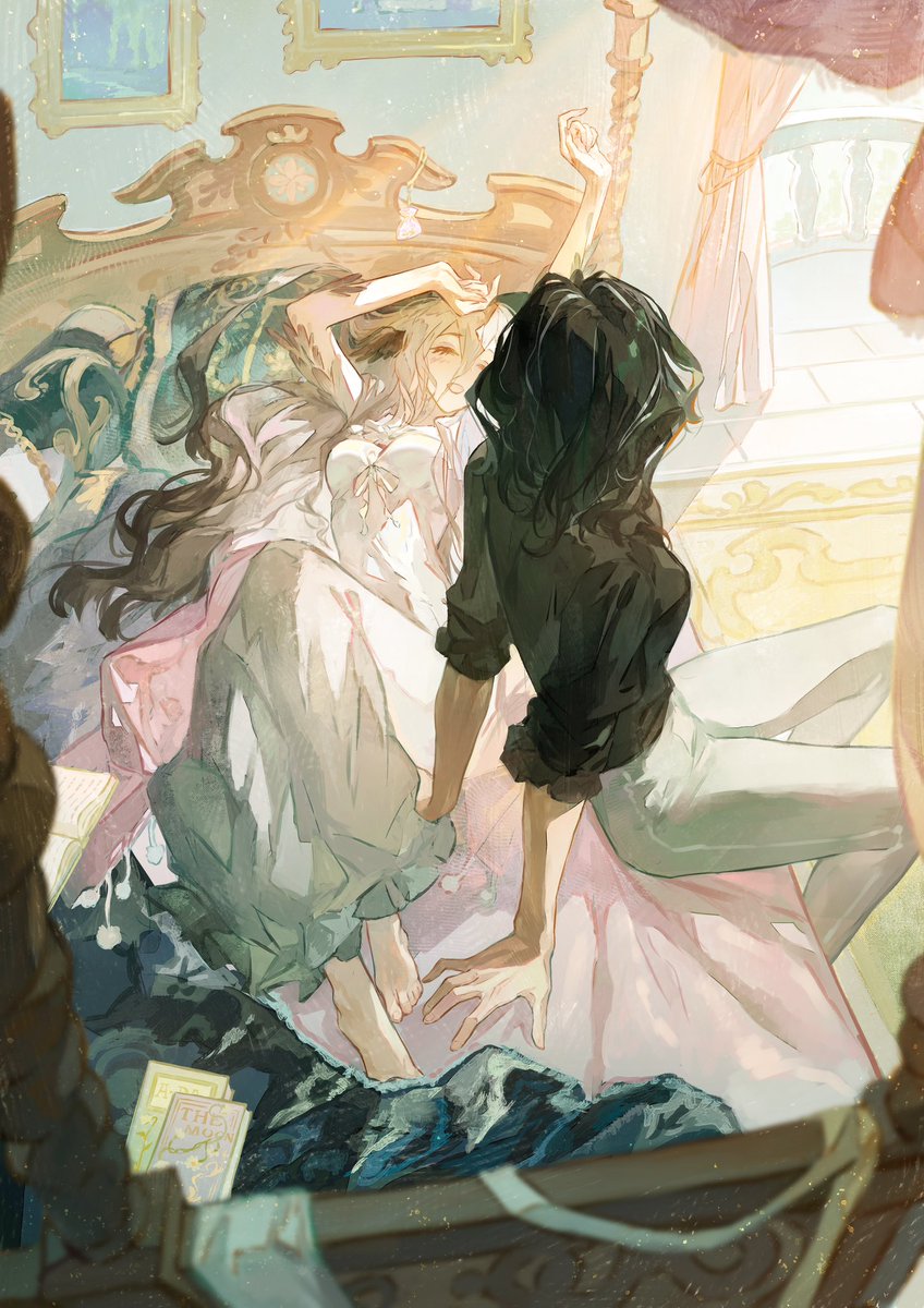 bianjiaoliao's tweet image. 起床吗？不要！！！！！！！^∇^
#oc #黯色灯塔
