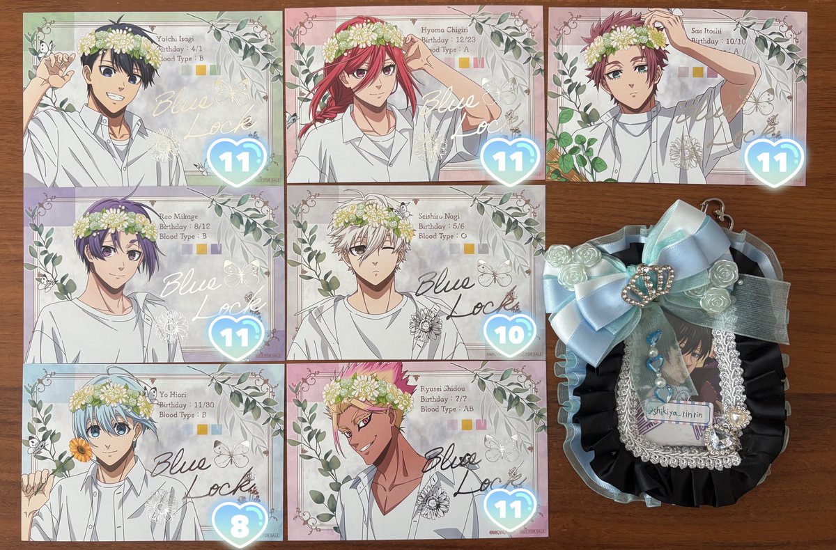 flower crown 缶バッジ 千切 ブルーロック flower crown 潔世一 千切豹