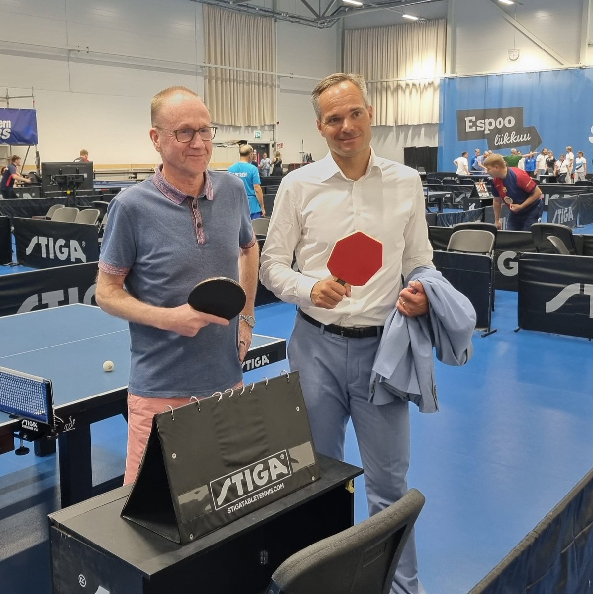 pingisliitto's tweet photo. Kiitos @KaiMykkanen mukavista pingishetkistä 🏓 @SMviikko @EspooEsbo @EspooLiikkuu https://t.co/G3W2MTYXqj