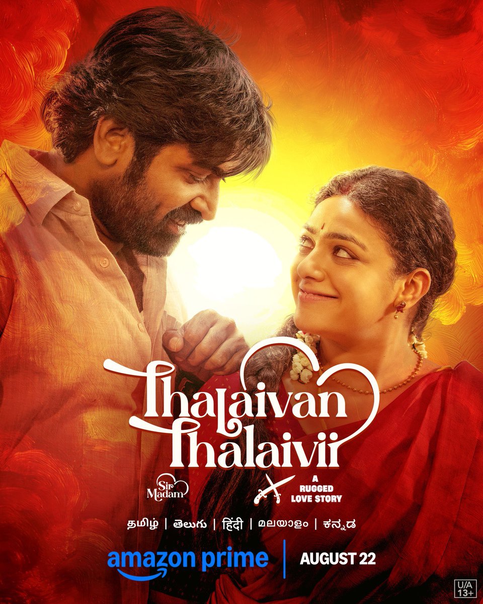 sri50's tweet photo. Family Feel Good Blockbuster #ThalaivanThalaivii digital premiere on @PrimeVideoIN from  Aug 22nd https://t.co/7Cmxf13wPC