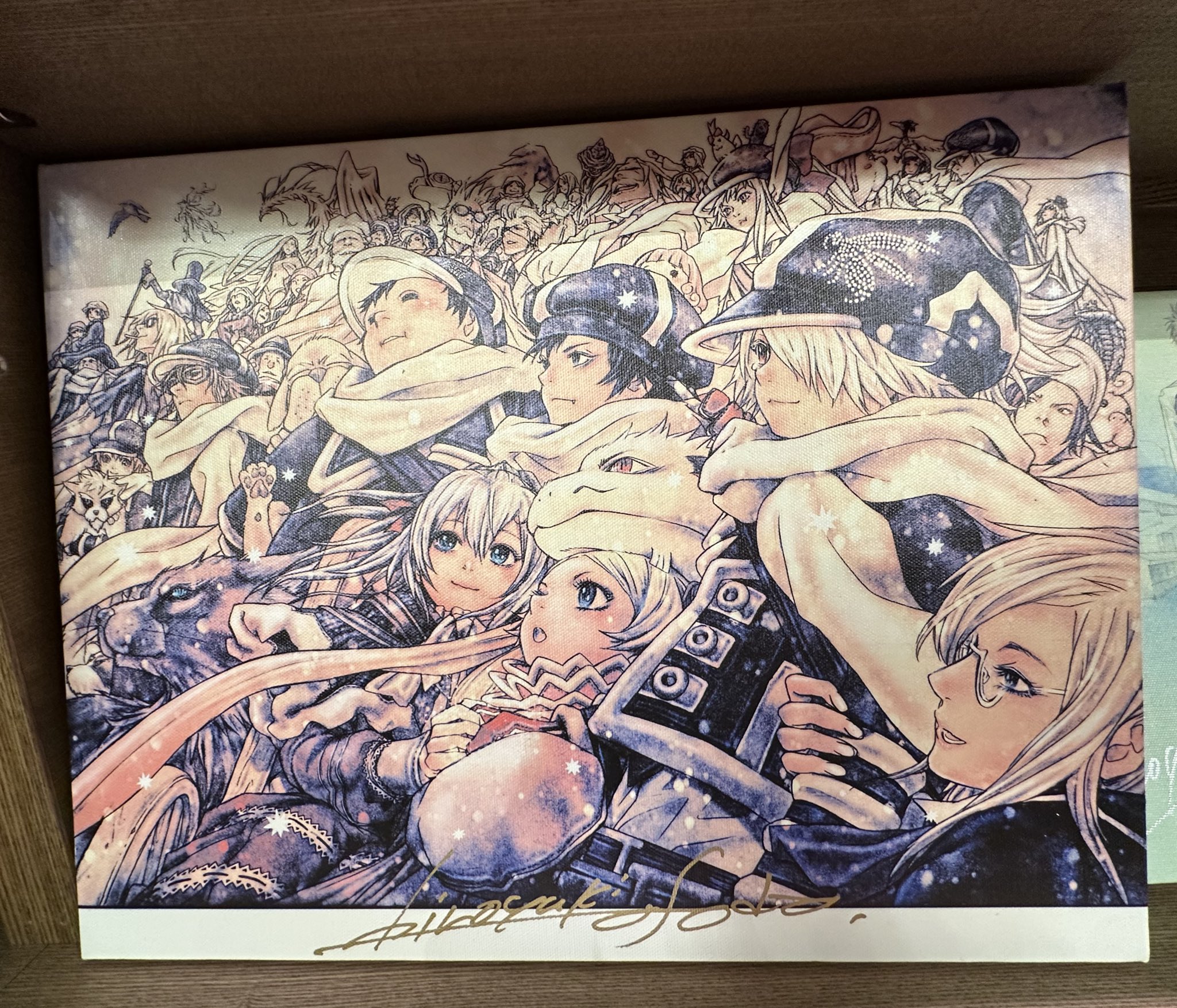 浅田弘幸　キャンバス　絵　直筆サイン入り 浅田弘幸 プリントキャンバス絵 直筆サイン入り 美術品
