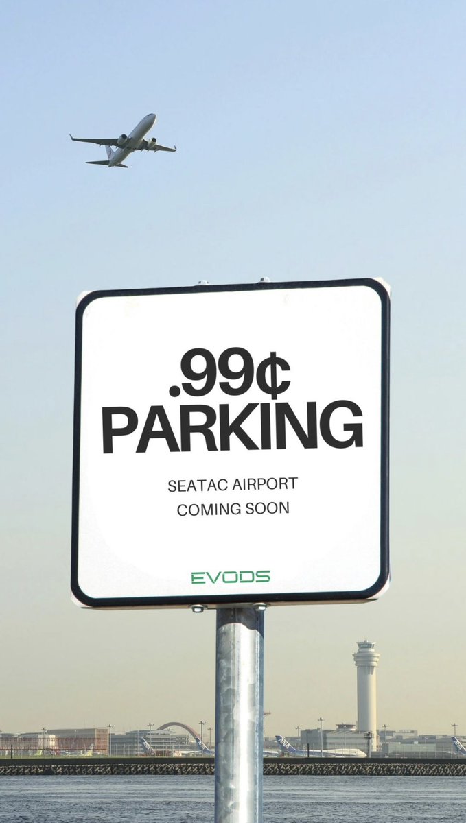 evods_'s tweet photo. 🛩️ SeaTac travelers, get ready...

Covered parking for just 99¢ is almost here.
EVODS is launching an exclusive deal that makes parking near the airport more affordable, more convenient, and way less stressful.

Here’s what to expect:
🚙 Only 99¢ to park—no hidden fees
☀️ Weather-protected garage to keep your car safe and dry
✈️ Minutes from the terminal (no off-site chaos)

Whether you fly weekly or just once in a while, this deal is built for real travelers who value time, savings, and simplicity.

Stay tuned. We’re opening early access soon.

#EVODS #SeaTacParking #AirportHacks #TravelSmart #SeattleStartups #Seattle