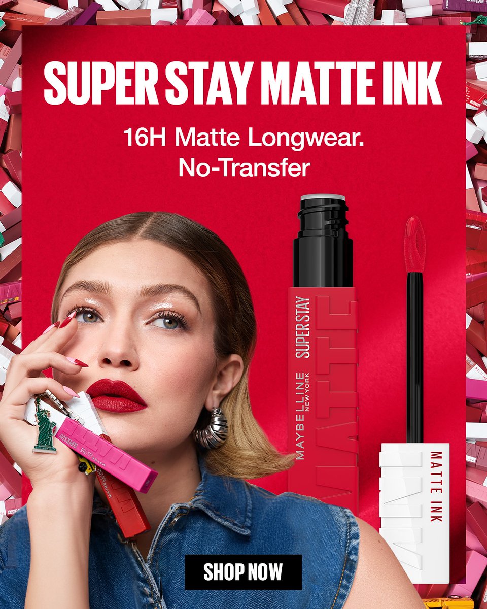 💄Maybe it's Maybelline 💋 › <a href="/maybelline_RP/">Maybelline ᴿᴾ</a> › #MaybellineRP › #RPNationalLipstickDay

National Lipstick sale is here and Nefertary Aksoy (<a href="/NefertaryDyath/">𝑵𝒆𝒇𝒚 ♡</a> ) is serving looks with her SuperStay faves

💄 SuperStay Matte Ink 
💋 SuperStay Vinyl Ink
🧸 SuperStay Teddy Tint