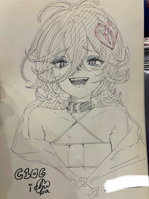 水着りっちょスケブできてまーす!💀 