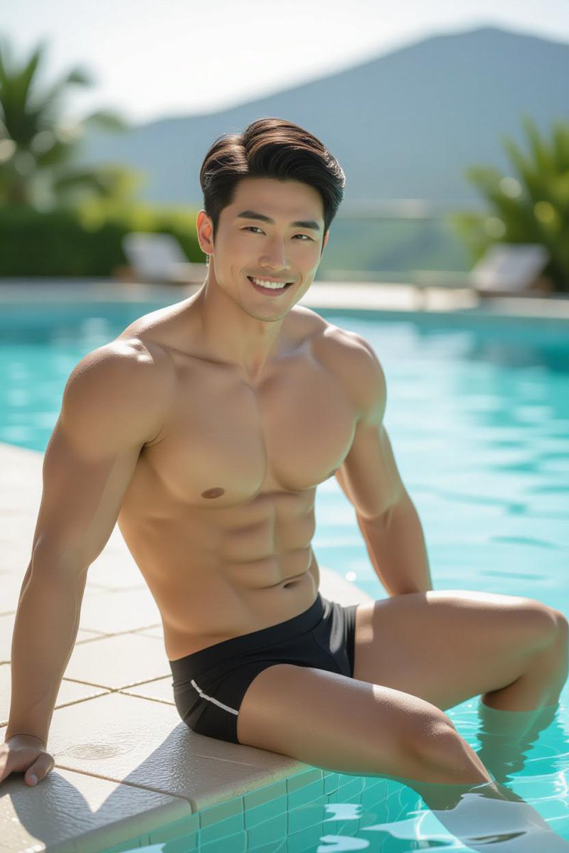Peterpan8654's tweet photo. "Can't resist the charm of a Korean hunk's smile under the summer sun! ☀️😍  #KoreanHunk" https://t.co/CMZzSpzXfn