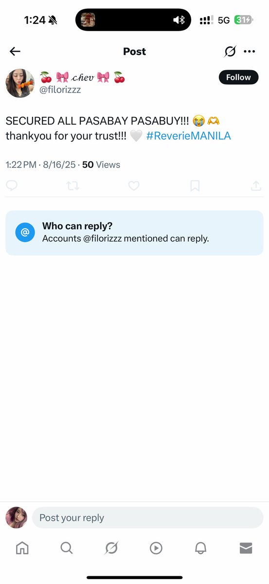 jhoustix_ALERT's tweet photo. BALIW HEHE @filorizzz 

SCAMMER GAWA KA NG CONVO MO NG SECURED TIX BHIE

OTHER ACCS
@hiroobiijl 
 @xox_joewahs
 @shaiinte 

#BAEKHYUN #ReverieTour #백 #ReverieMANILA #ReverieinMANILA https://t.co/sr13l9RKEs