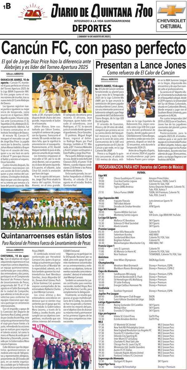 DQROO's tweet photo. #DiarioDeQuintanaRoo
**PORTADAS 16 DE AGOSTO**
#DQR #DQRInforma #Enterate https://t.co/1Z3U5oAgo5